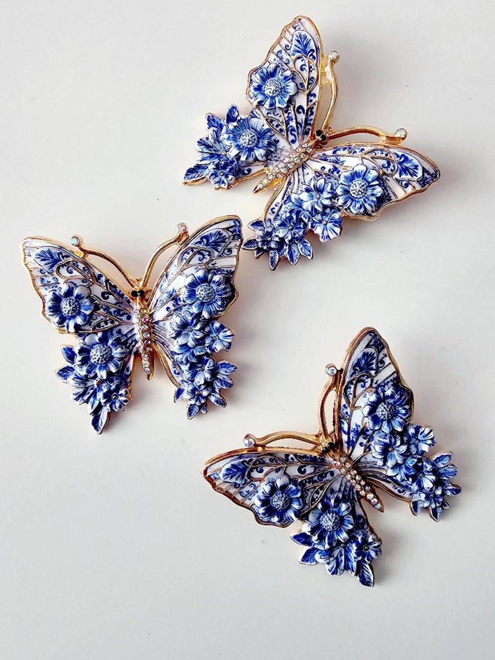 Enamel Butterfly Brooch
